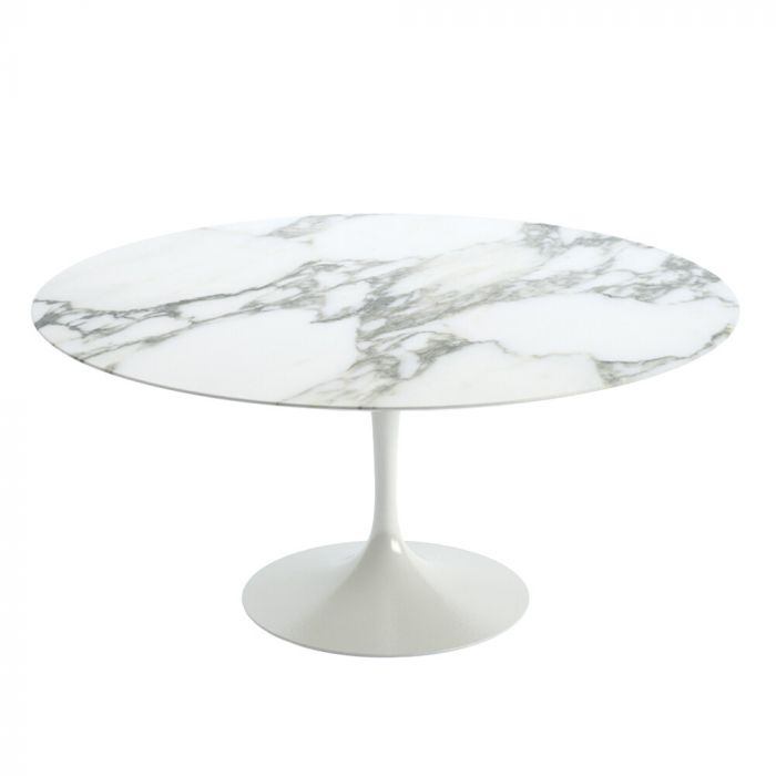 Knoll Saarinen Tulip Round Dining Table, Round Marble Table Top 120cm