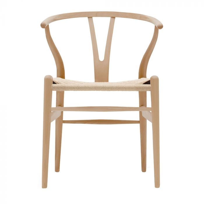 Carl Hansen & Son CH24 Wishbone Chair, Soaped Oak, Natural Papercord