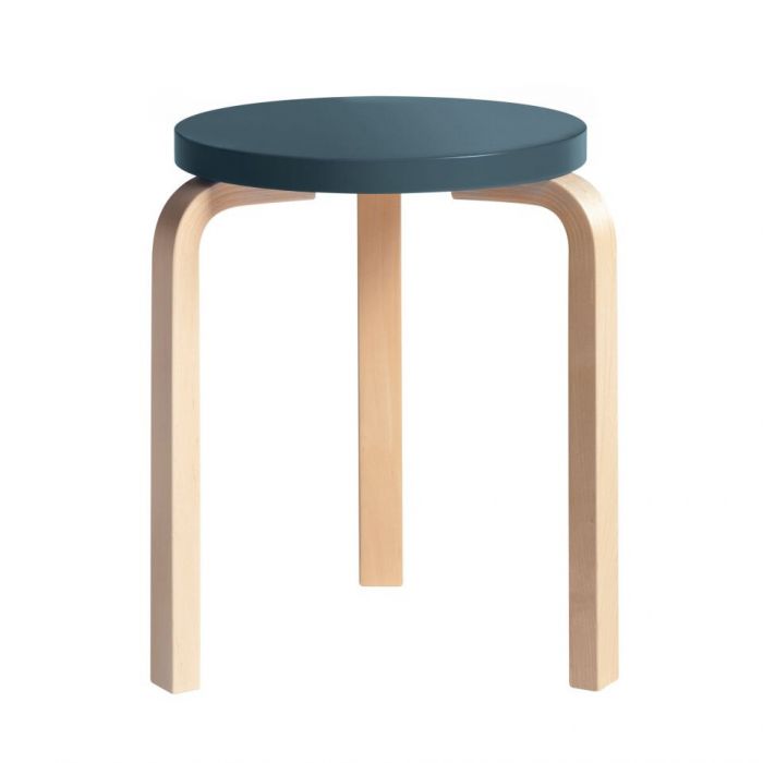 Artek Stool 60 - Blue Lacquer