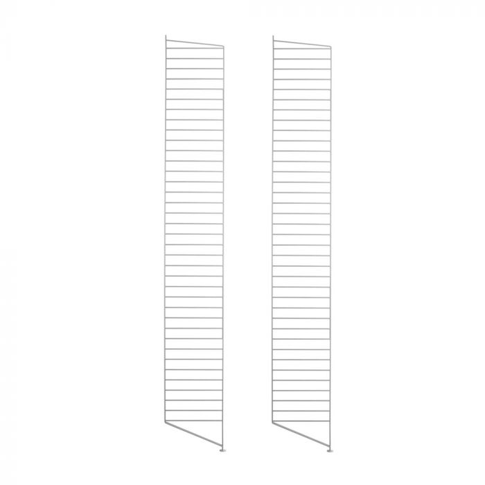 String Shelving Floor Side Panels, 200 x 30cm, 2 Pack, Grey