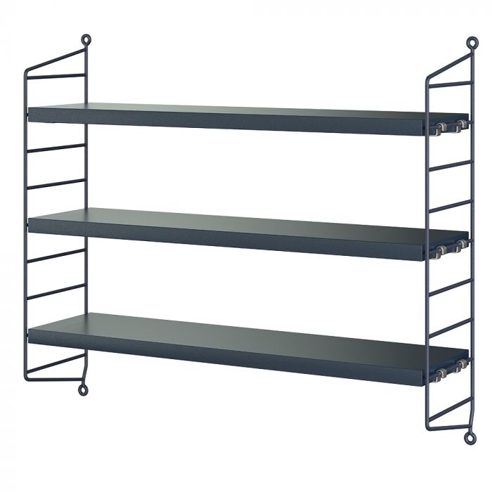 String Pocket Shelving - 'Nybroblå' Blue