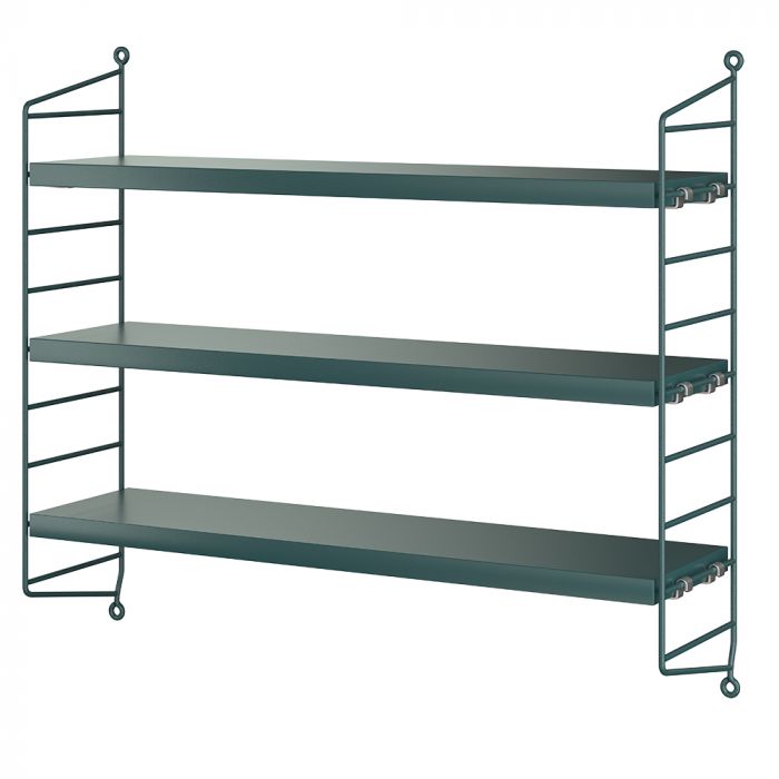 String Pocket Shelving - 'Tegnérgrön' Green