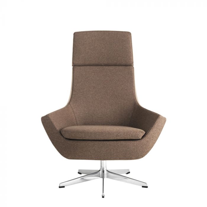 Swing arm top chair