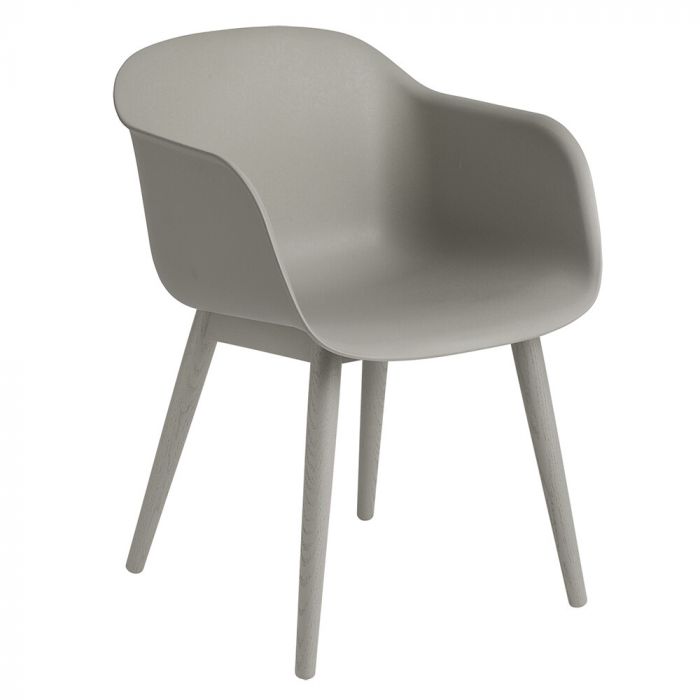 Muuto Fiber Recycled Armchair - Wood Base