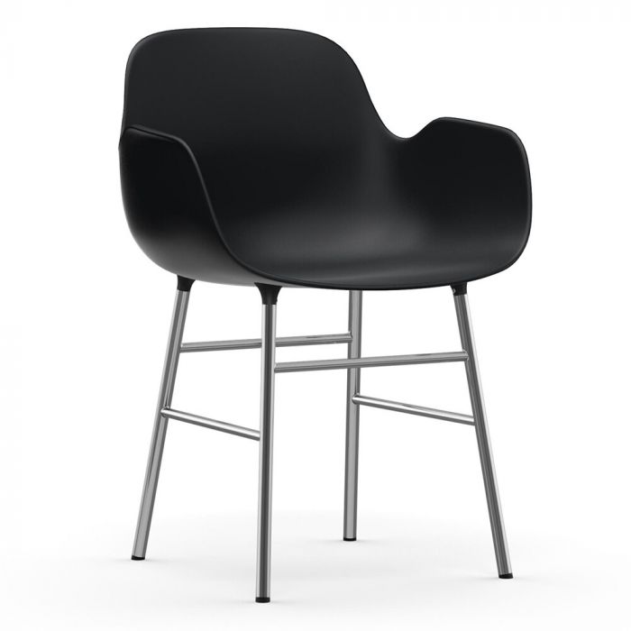 Normann Copenhagen Form Armchair - Chrome Base