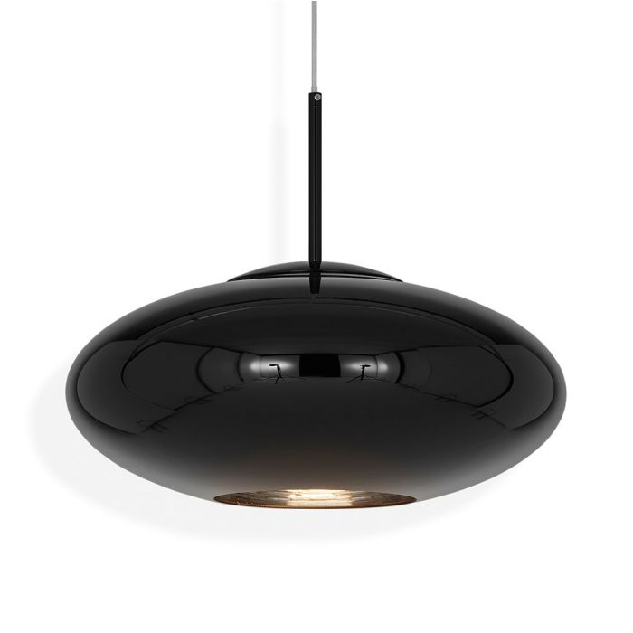 Tom Dixon Copper Wide Pendant Light - Black