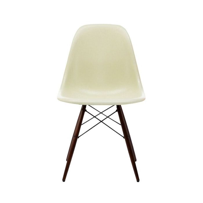 Vitra Eames DSW Fiberglass Chair, Parchment