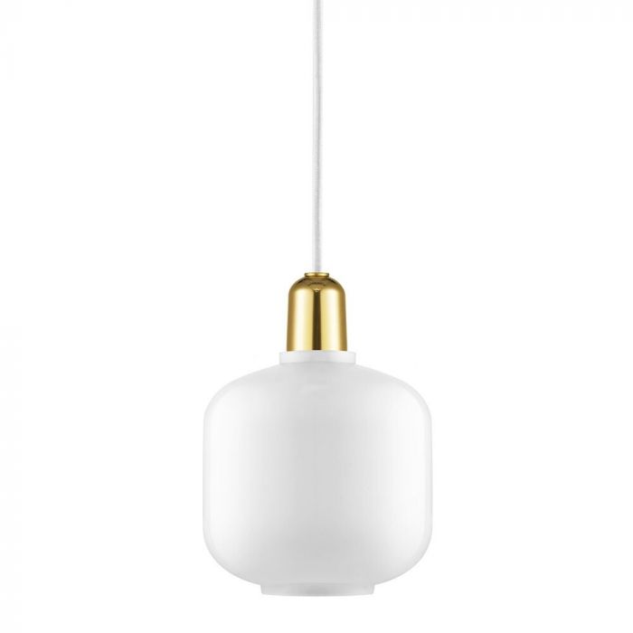 Normann Copenhagen Amp Brass Pendant Light Small Utility Design UK