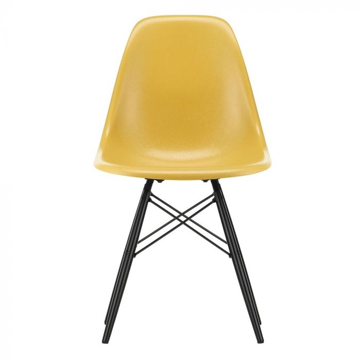 Vitra Eames DSW Fiberglass Chair, Light Ochre