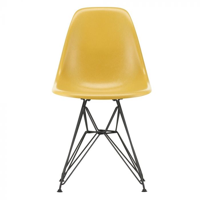 Vitra Eames DSR Fiberglass Chair, Light Ochre