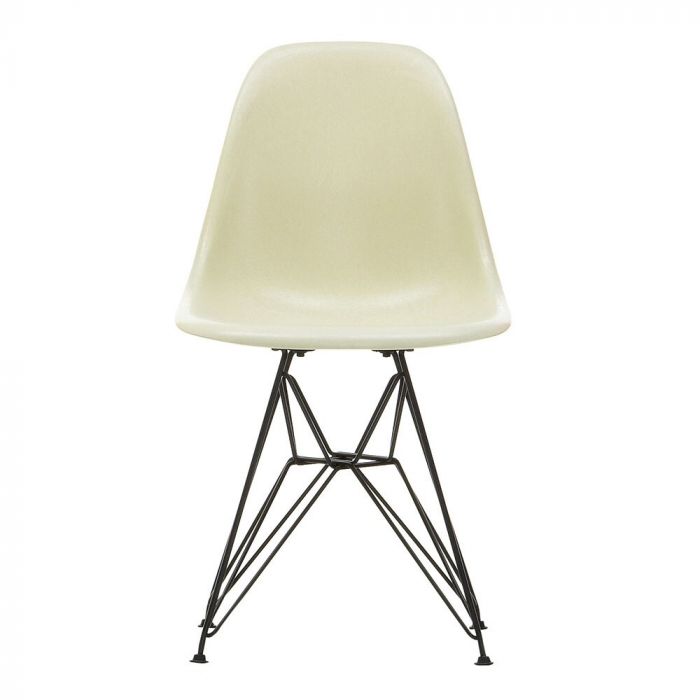 Vitra Eames DSR Fiberglass Chair, Parchment
