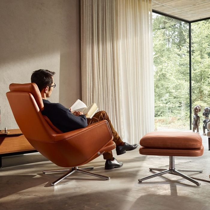 Vitra Grand Relax Lounge Chair & Ottoman