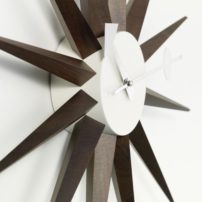 Vitra Sunburst Clock - Walnut