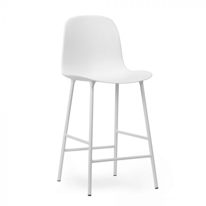 Normann Copenhagen Form Bar Chair - Steel Base