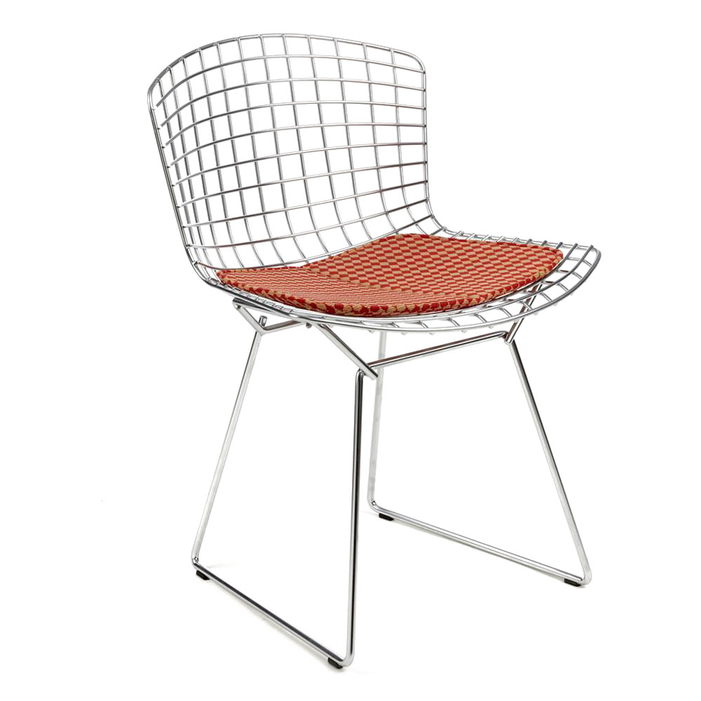 Knoll Bertoia Side Chair with Seat Pad - Utility Design Knoll Studio