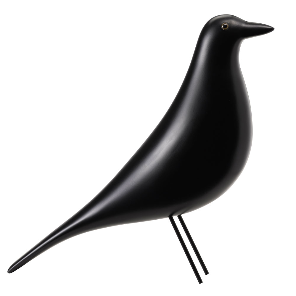 Vitra Eames House Bird - Black - Furniture Sculpture - Vigorous Curves - Solid Alder - Utility Design